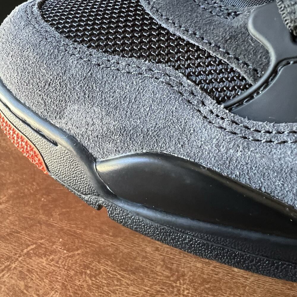 Air Jordan 4 RM Black Gray Starfish Low Shoes Sneakers Mens Sizes 11 - Picture 7 of 16